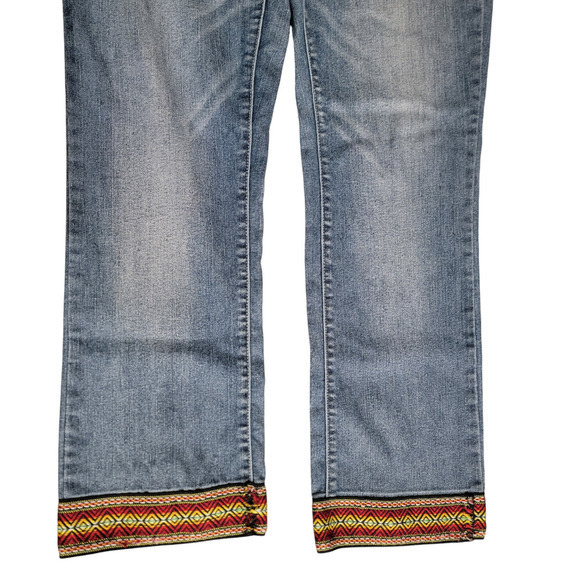 Y2K Vintage No Boundaries Beaded Boot Cut Sz 11 Medium Wash Style Jeans - Picture 8 of 13